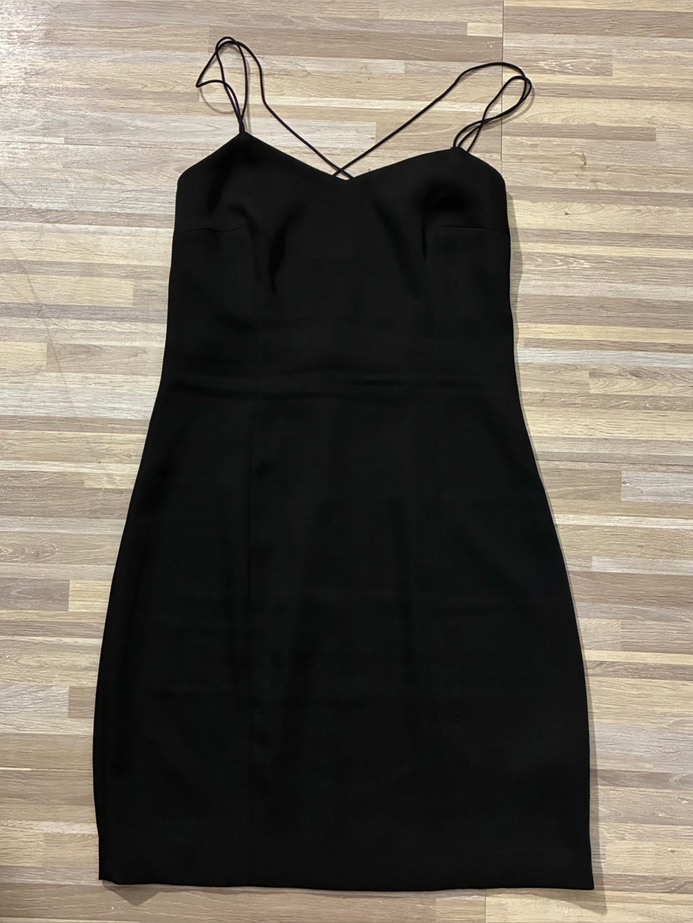 AllSaints Black Strappy Mini Dress